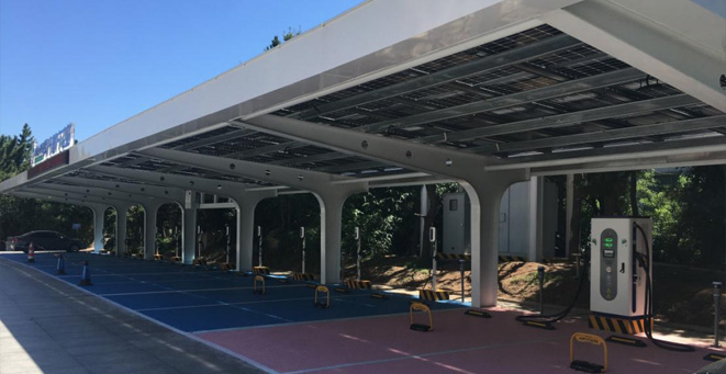 財金集團煙台東山賓館風光儲充電站